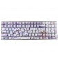 Purple Mountain Cherry 104+4 / 26 PBT Backlit Keycaps Set Cherry Profile for MX Switches Mechanical Gaming Keyboard